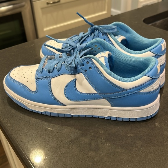 Nike Dunk UNC Sky Blue and White Athletic Shoes - Picture 4 of 4